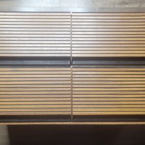 Vintage 4 Drawer VHS Storage 36 Slot Video Tape Cabinet 1980’s Wood Veneer *read